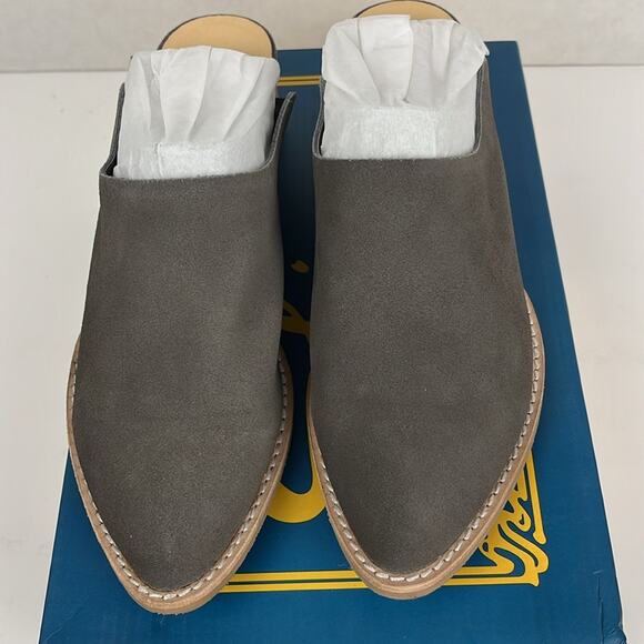 Sbicca Vintage Collection Salem Grey Suede Women's Shoes Clog Slip On Size 8 - Picture 4 of 12
